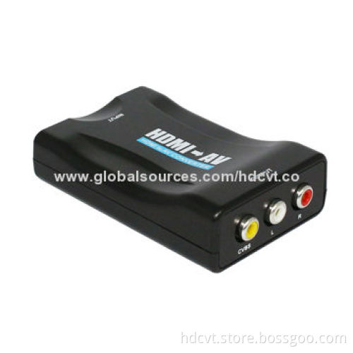 MHL + HDMI to AV Converter, Up to 1,920*1,080P Input ResolutionNew